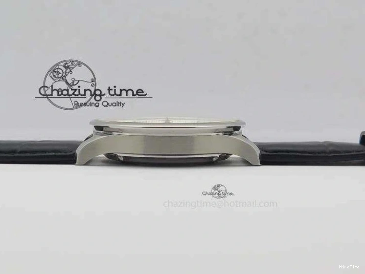 MIROTIME 0313 Modern Portuguese IW371404 ZF V3 1:1 Best Edition SS Black Dial On Black Leather Strap A 7267